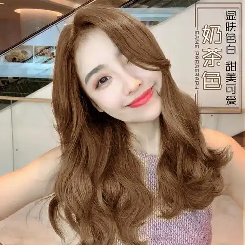 闷青色染发剂 植物天然纯无刺激盖白发不伤发黑色染膏头发颜色染发膏