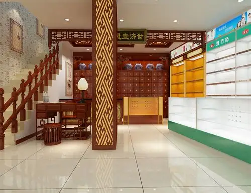 中医诊所装修设计,中医院装修设计,中药柜