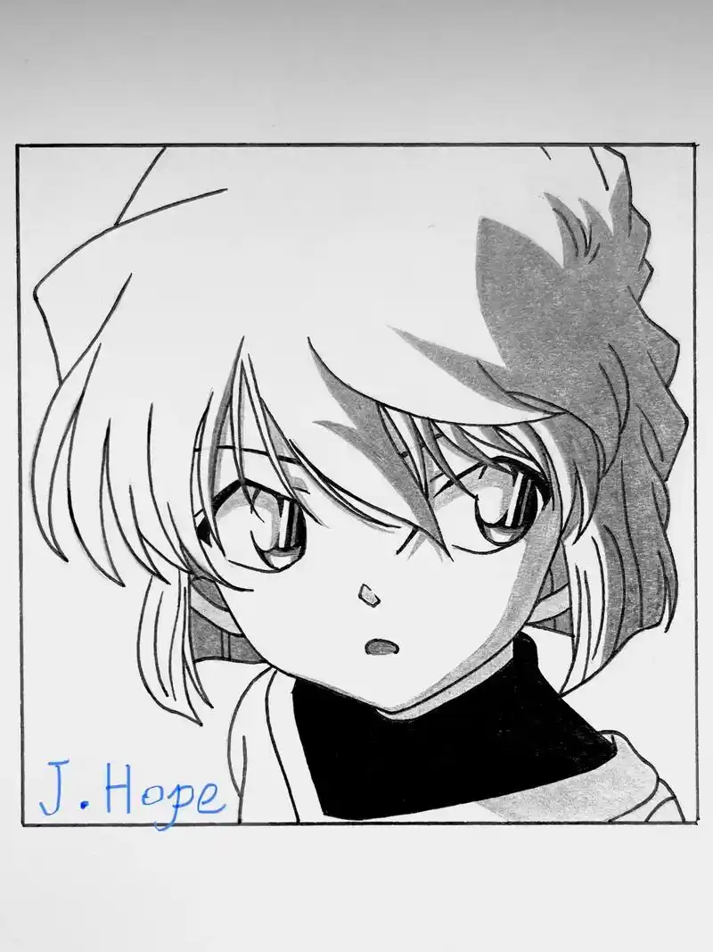 手把手教你画《名侦探柯南》灰原哀.