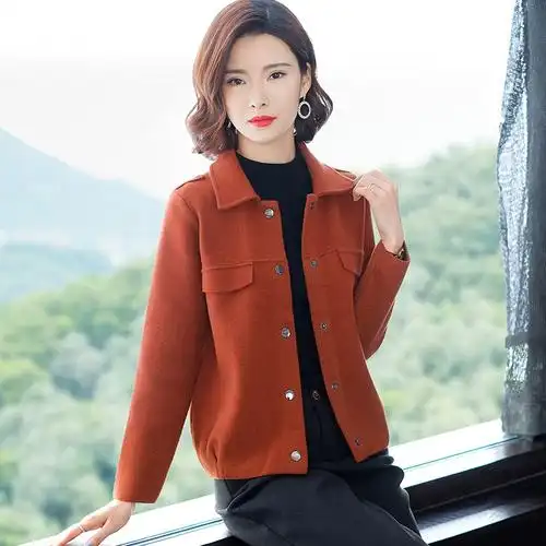 针织开衫女短款宽松百搭毛衣外套洋气小外搭2021春秋新款韩版秋装