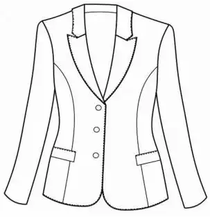 女式西装款式设计服装设计