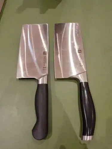 德国双立人纯进口pure系列单片刀切菜中片刀骨头刀进口不锈钢刀具