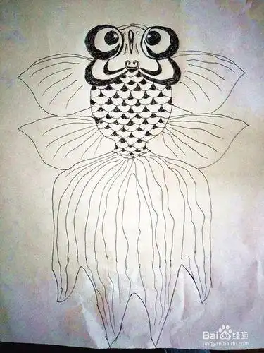 鲤鱼风筝简笔画