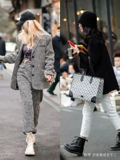 下装搭配,还要考虑外套搭配,建议大家照着街拍达人这样穿,时髦感爆棚!