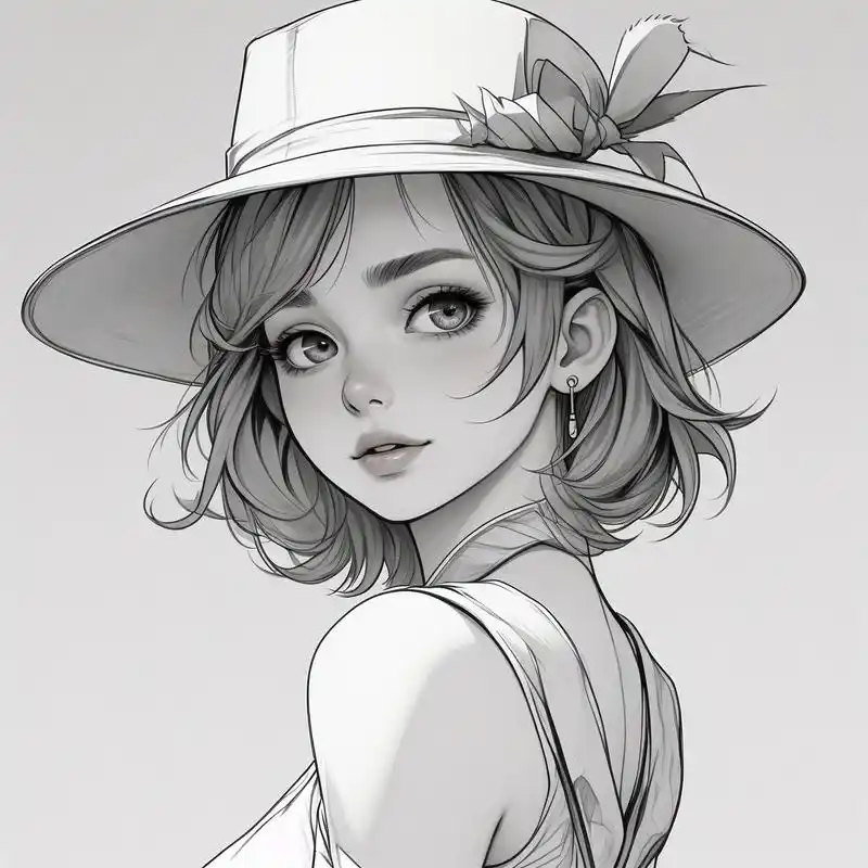 96 简约卡通女生头像 996996