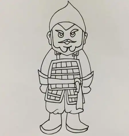 怎么画古代士兵简笔画_生活百科_爱知识