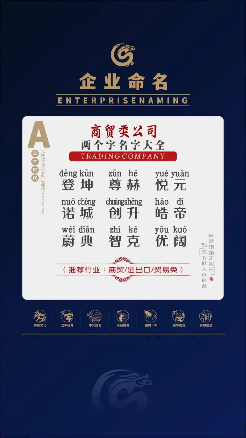 商贸公司取名大全,商贸公司最新名字推荐.商贸公司起名,商贸公 - 抖音