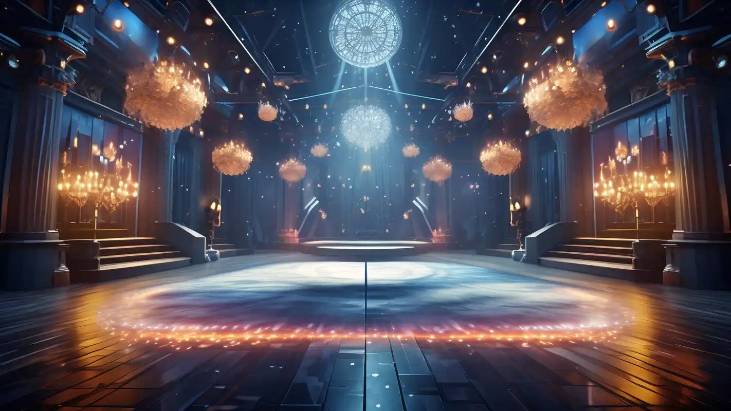 95舞会炫酷舞台背景壁纸精选96