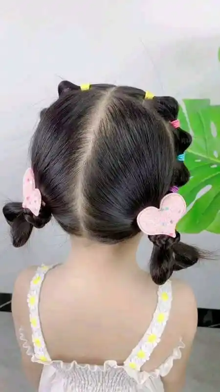 儿童编发:一看就会的发型,快给姑娘扎一个吧,非常简单哟