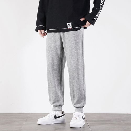mgyr运动裤男生裤子宽松休闲春秋款灰色春季长裤篮球美式卫裤户外休闲