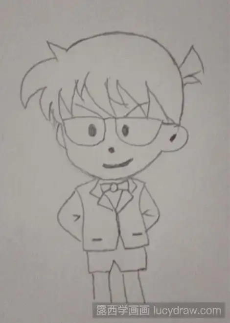 柯南的简笔画法