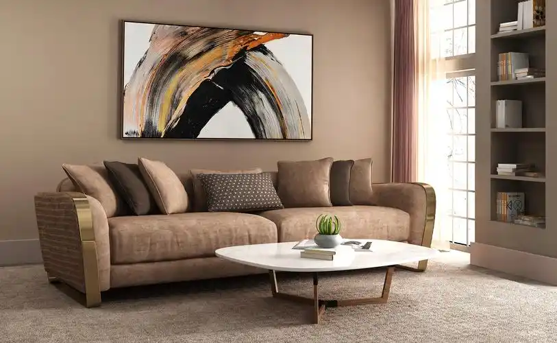 110平米北欧风格客厅沙发场景效果图