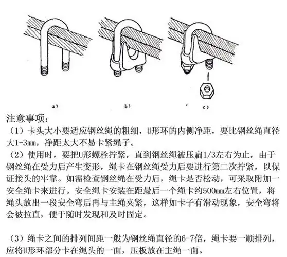 镀锌钢丝绳卡头u型夹 重型钢丝绳卡头夹头u型夹轧头镀锌绳扣钢丝绳卡