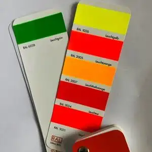 劳尔色卡金属油漆ral荧光黄荧光绿ral1026.ral6038.ral9006银粉漆