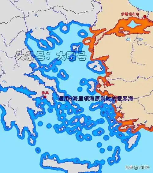 希腊想将领海增至12海里但这会使爱琴海的公海占比由49降到19