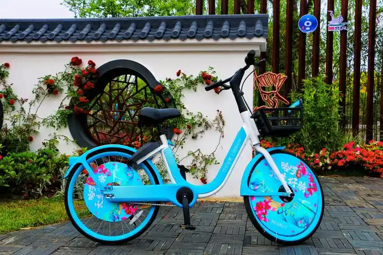 哈啰出行全新款车型首次亮相常州白鹿国风点缀中国杜鹃花展