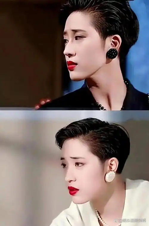 翻看经典港剧,90年代真的超级流行短发,大方露出额头或鬓角,自信飒爽