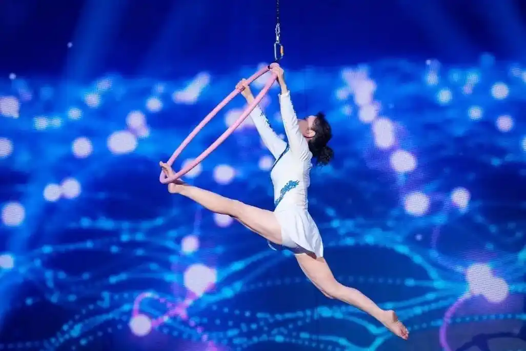 舞蹈比它更美了前几天在第二届中国钢管运动锦标赛中她再一次压轴表演