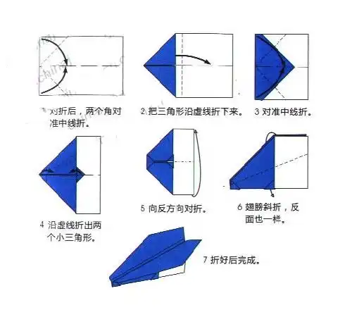 儿时的折纸飞机怎么折 手工折纸大全-蒲城教育文学网