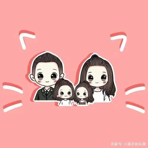 头像设计,一家三口,四口头像合集,有你想要的
