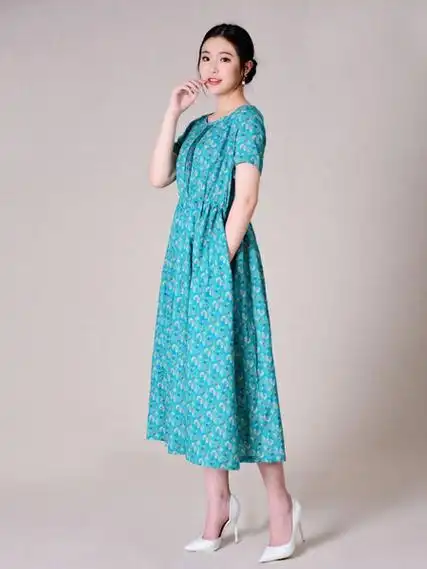 忆花寻女装品牌2019春夏亚麻大裆休闲慵懒复古个性随意文艺-品牌服装