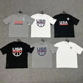 国家队美国男子篮球训练服usa梦之队速干短袖t恤热身运动投篮出场
