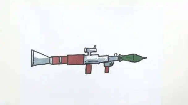 火箭筒怎么画简笔画