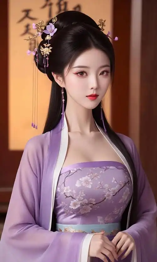 ai壁纸,古风汉服美女,仙气十足