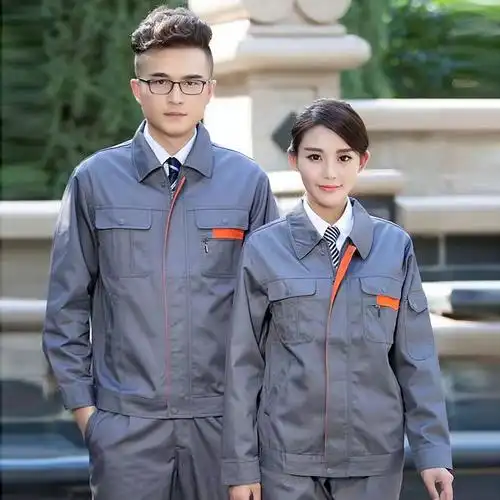 春秋冬长袖工作服套装工装制服男工厂电焊汽修服工服装劳保服批发