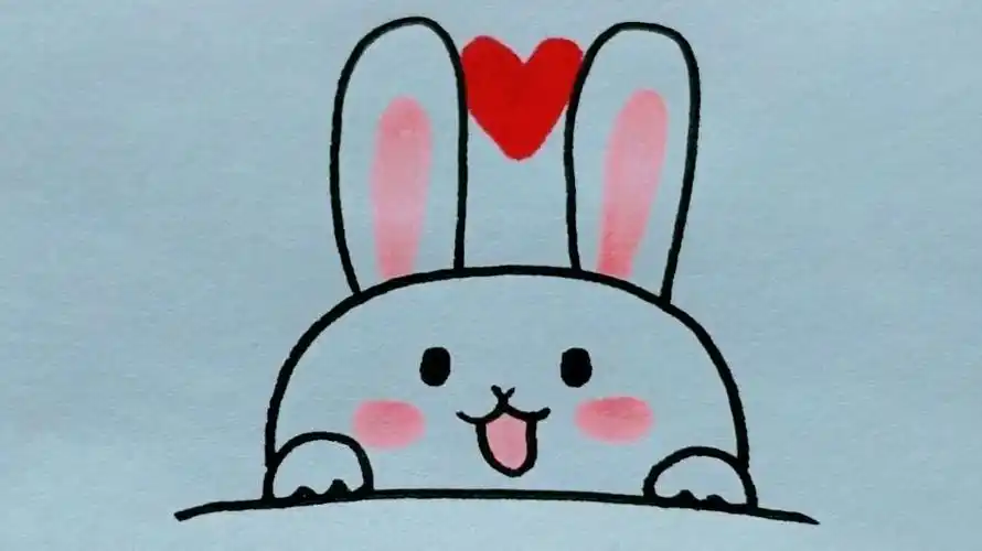 萌图简笔画兔子