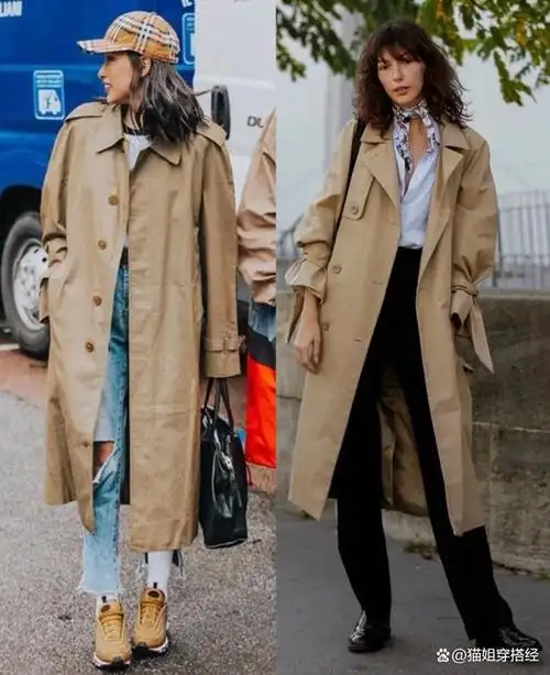 同样是卡其色风衣:有人穿成了经典,有人却烂大街,你是哪一种?