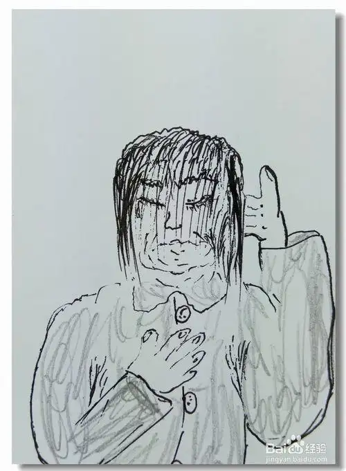 怎样画简笔画发愁的人