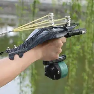 激光射鱼弹弓皮筋枪打鱼抢抓鱼神器全套捕鱼顶卡鱼枪射鱼箭高精度