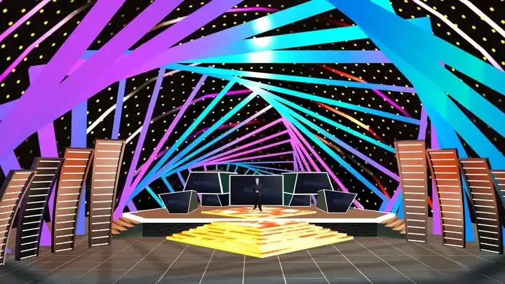 tvs2000a华丽风环形舞台虚拟娱乐场景