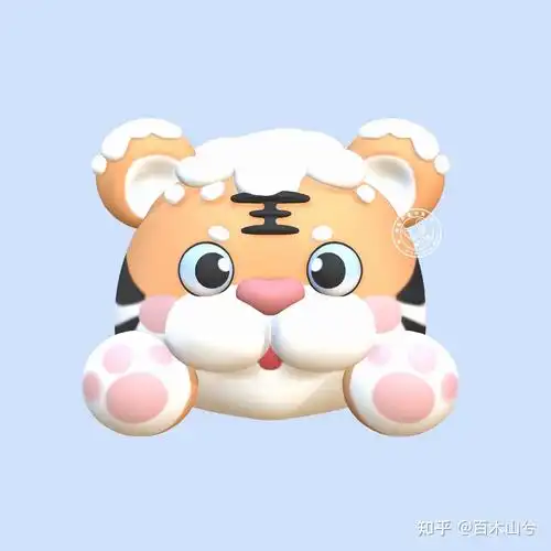 头像超可爱的立体小老虎头像
