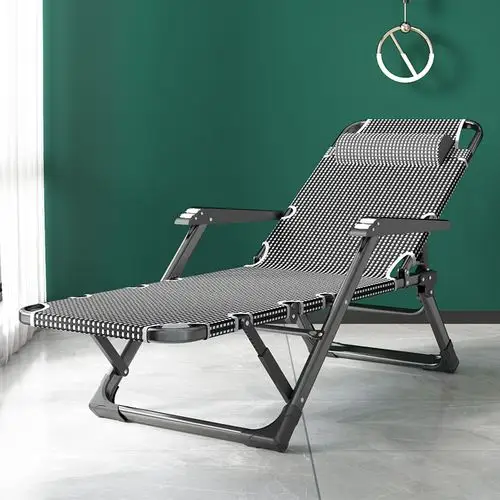 折叠躺椅办公室午睡午休家用背靠椅子舒适懒人折叠椅