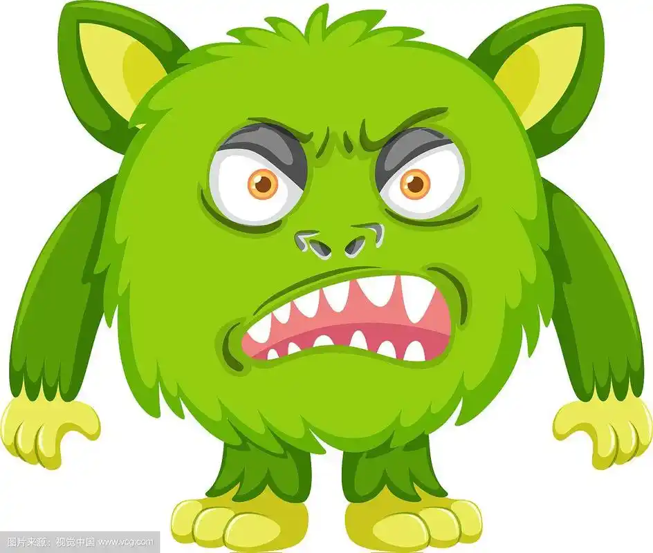 愤怒的绿色怪物