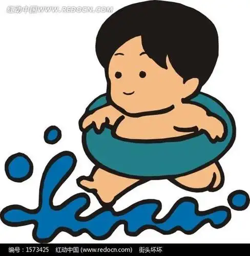 一个圆圈人头像一人游泳有云太阳月亮还个月亮大半是黑的猜古诗