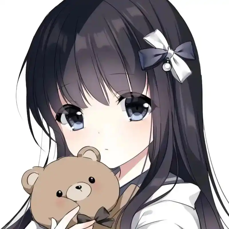 我又来送图啦 #动漫女头 #可爱头像女卡通呆萌 #姐妹头像 - 兑趑