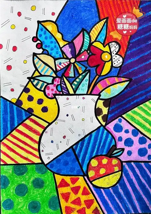 儿童创意美术  #儿童绘画  #创意美术儿童画  #创意儿童画  #画画