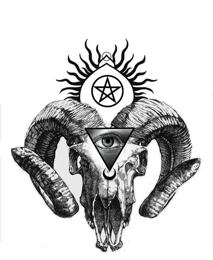 暗黑 #暗黑纹身手稿 撒旦手稿 - 抖音
