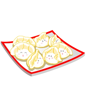 可爱饺子图片大全