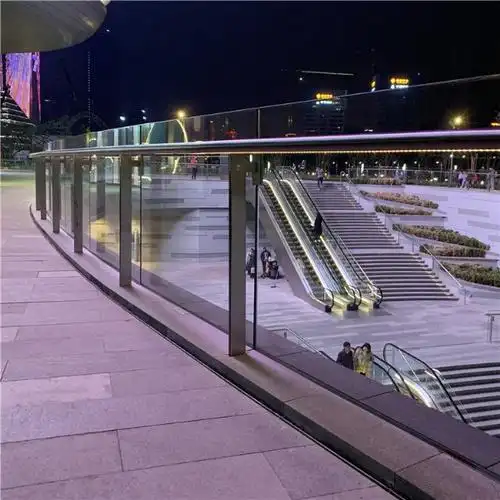 商场写字楼不锈钢玻璃栏杆定制201304不锈钢玻璃栏杆