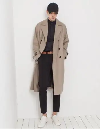 秋冬新品2018中长款春秋季新款男士风衣韩版帅气宽松青年休闲潮流外套