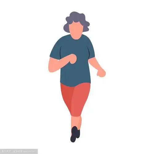 卡通老年女性矢量人物.