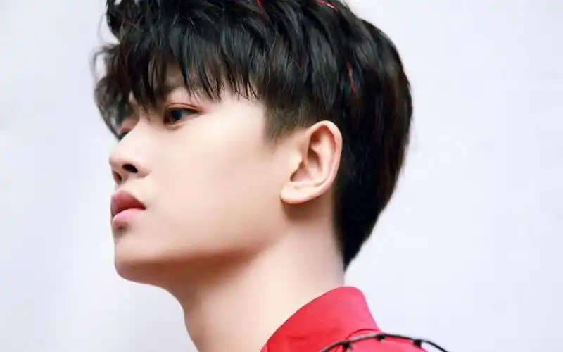 任嘉伦红色西装帅气写真桌面壁纸