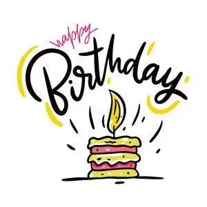 生日快乐卡通字体设计图片