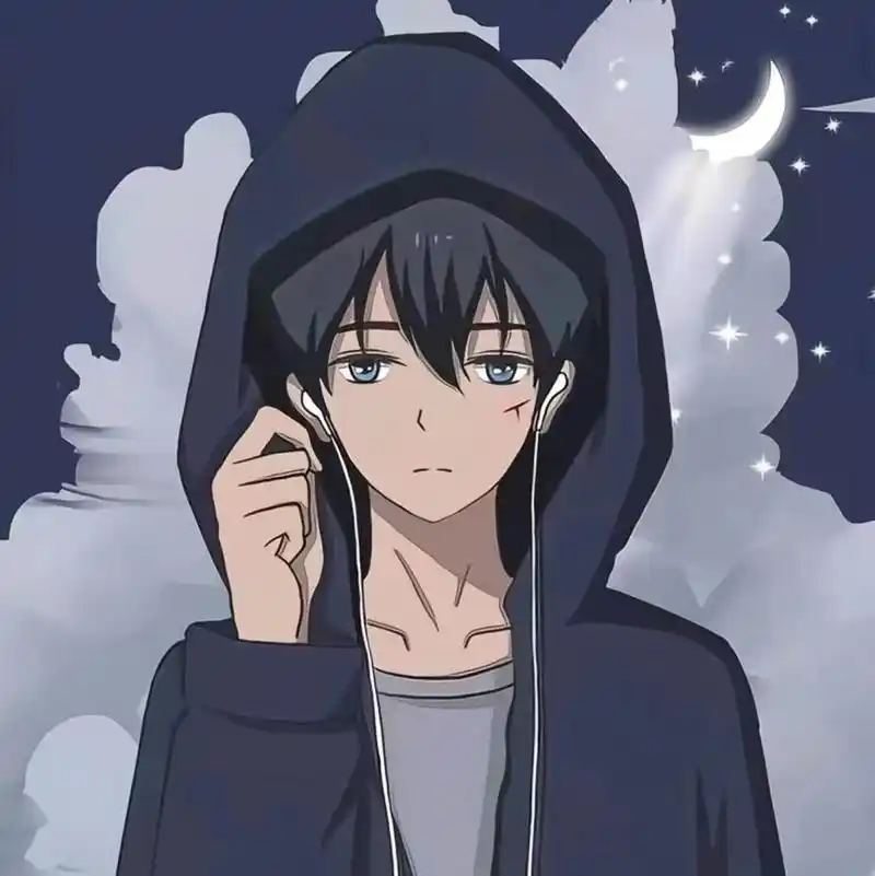 孤独系忧郁风头像 过多的打扰反而显得庸人自扰.