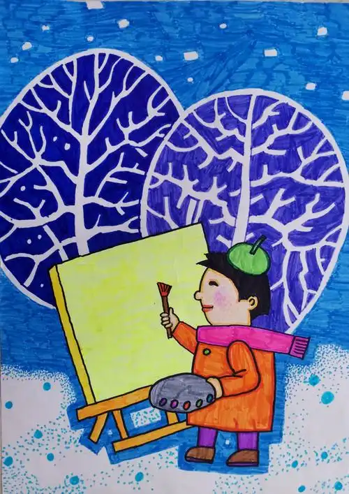 《夕照山乡》                             荣获一等奖的同学有14名