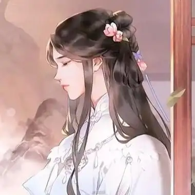 动漫古风少女汉服图片头像高清手绘的古风女头二次元图片